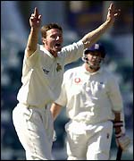 Window cleaner Thorp took four wickets