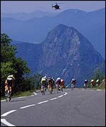 Riders head into the Pyrenees in this year's Tour