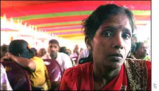 The mother of a Tamil Tiger rebel in government custody