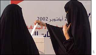 Women voting in Riffa