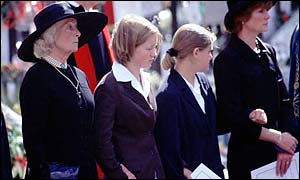 Mrs Shand Kydd at Diana's funeral