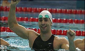 James Gibson won the 50m breaststroke at the Commonwealth games in Manchester