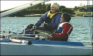 Boat for disabled sailors