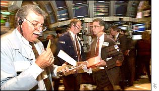 New York stock traders
