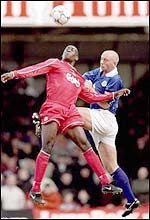 Heskey challenges former Leicester team-mate Matt Elliott