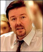 Ricky Gervais, the boss in the BBC hit comedy, The Office