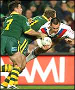 Paul Sculthorpe takes on the Australians