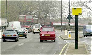 Yellow speed cameras