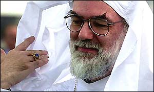Dr Rowan Williams ordained as druid of the Gorsedd at National Eisteddfod 2002