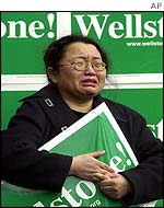Grieving Wellstone supporter