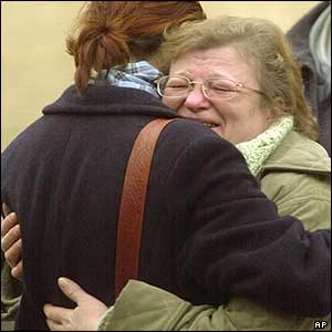 Unidentified relatives of hostage-crisis victims