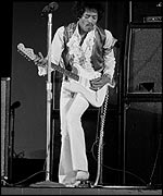 Hendrix on stage