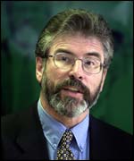 Sinn Fein president Gerry Adams
