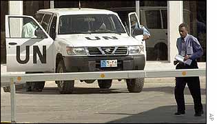 UN car in Baghdad