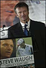 Steve Waugh at his book-signing