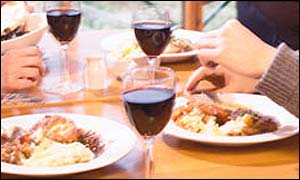 Diners at Beefeater restaurant