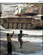 Israeli tank in Jenin