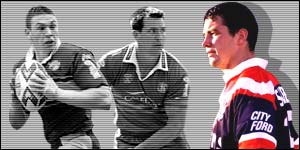 Kevin Sinfield, Paul Sculthorpe and Adrian Morley