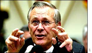 Donald Rumsfeld, US Defence Secretary