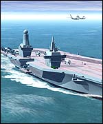 Artists' impression of the Thales Group ship