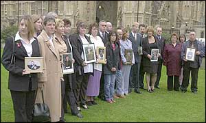 Families of dead soldiers