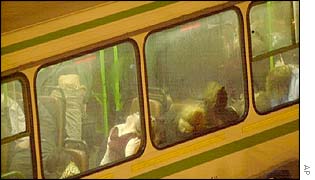 Unconscious hostages after the Moscow theatre raid