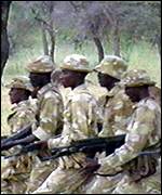 Kenyan wildlife rangers