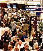 Gatwick departure lounge