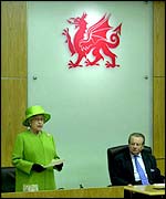 The Queen addresses The Welsh Assembly
