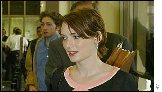 Actress Winona Ryder 