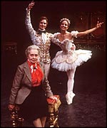 Birmingham Royal Ballet founder Dame Ninette de Valois (left) with dancers