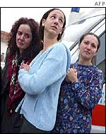 Parents outside the school