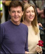 Sir paul McCartney and Heather Mills