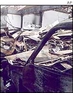 The site of the bomb blasts at the Sari nightclub in Kuta, Bali