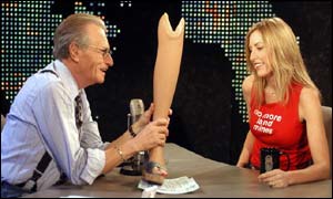 Larry King and Heather Mills