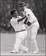 Hanif batting in England in 
