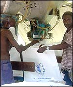 Workers at Port of Djibouti