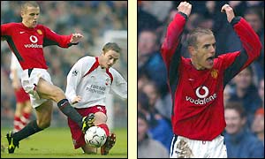 Phil Neville plays an influential role in midfield