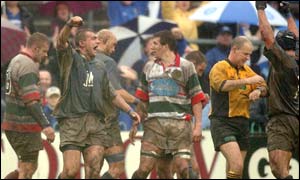 The Ravens win by one point