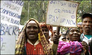 Kenyan demonstrators