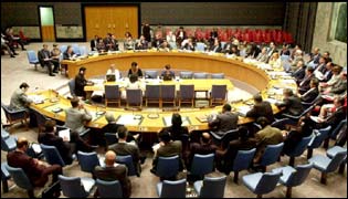 UN Security Council in session