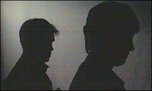 Silhouette image of the patient