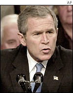 US President George W Bush