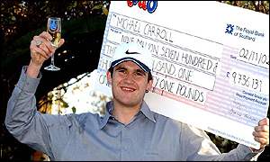 Lottery winner Michael Carroll