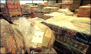 Tobacco and alcohol seizures at Dover