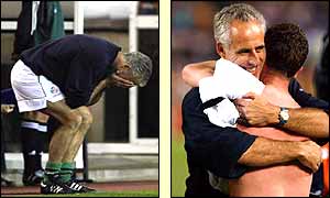 Mick McCarthy goes through the full range of emotions during Ireland's 1-1 draw with Germany 