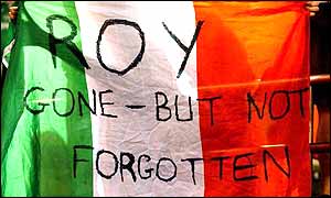 Roy Keane refuses to play in the World Cup finals after a row with Ireland manager Mick McCarthy