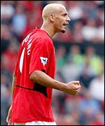 Manchester United defender Rio Ferdinand
