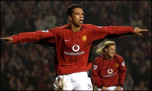 Manchester United youngster Kieran Richardson