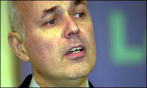 Iain Duncan Smith issuing his challenge on Tuesday